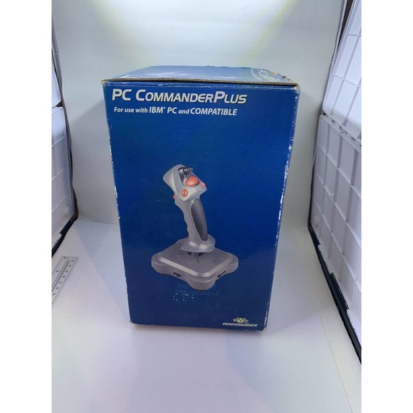 PC Commander Plus Flight Simulator Video Game Joystick Controller W Box - Picture 2 of 7